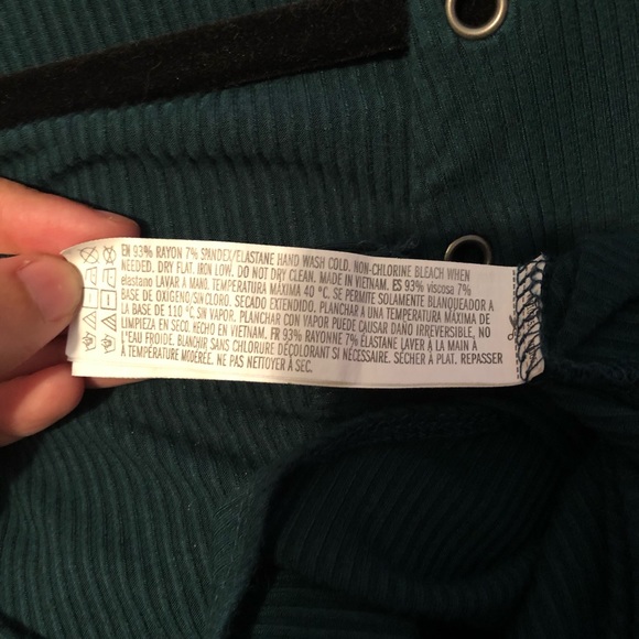 Forever 21 green body suit top - Picture 4 of 4